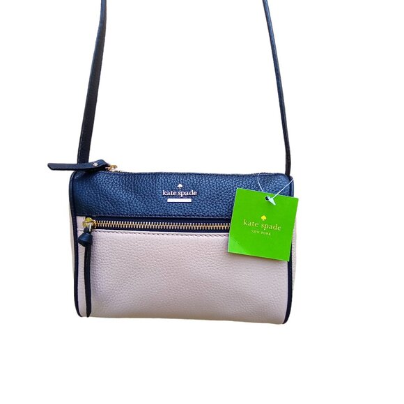 kate spade Handbags - Kate Spade NWT Jackson Street Mini Cayli Ginger Tea & Black Leather $158